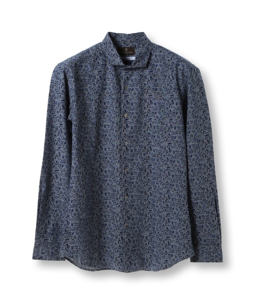 MEN'S BIGI(メンズビギ)の「【CANCLINI/カンクリーニ】プリントショートポイントシャツ(シャツ/ブラウス・メンズ・ブルー/ホワイト/ネイビー・01/02/03/04)」の3枚目の写真