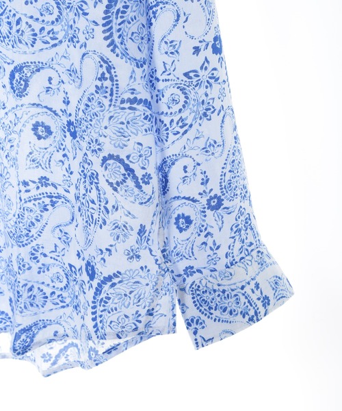 MEN'S BIGI(メンズビギ)の「【CANCLINI/カンクリーニ】プリントショートポイントシャツ(シャツ/ブラウス・メンズ・ブルー/ホワイト/ネイビー・01/02/03/04)」の11枚目の写真