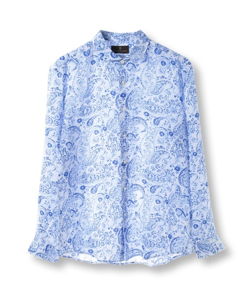 MEN'S BIGI(メンズビギ)の「【CANCLINI/カンクリーニ】プリントショートポイントシャツ(シャツ/ブラウス・メンズ・ブルー/ホワイト/ネイビー・01/02/03/04)」の15枚目の写真