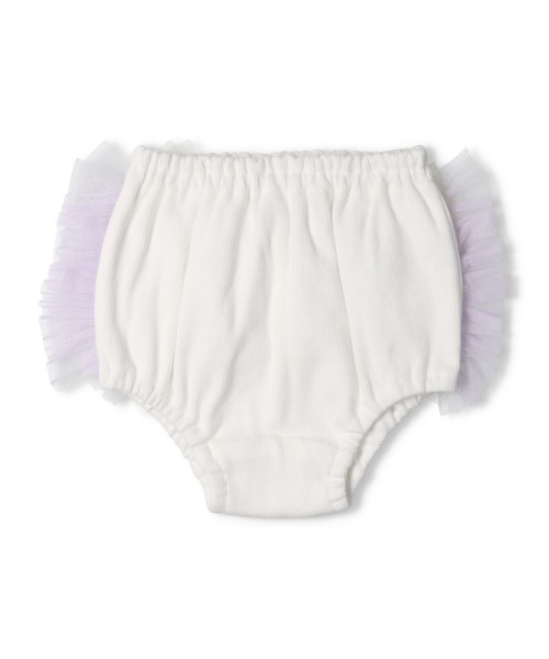 kids zoo(キッズズー)の「チュールフリル付ブルマ(その他パンツ・キッズ・その他1/オフホワイト・90/80)」の2枚目の写真