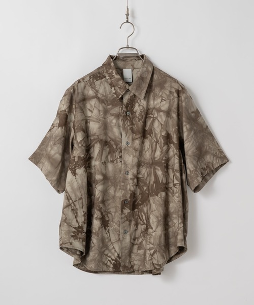 CASPER JOHN（キャスパージョン）の「Various loose shirts -tie dye- /バリアスルーズシャツ -タイダイ-（シャツ/ブラウス・メンズ・グレー/ベージュ/ネイビー/ブラウン/ブラック・X-SMALL/SMALL/MEDIUM/LARGE）」の6枚目の写真