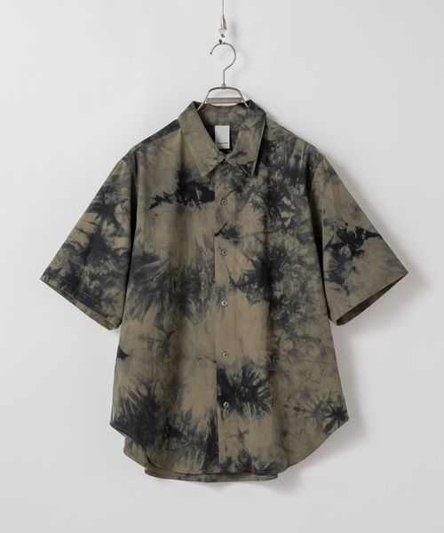 CASPER JOHN（キャスパージョン）の「Various loose shirts -tie dye- /バリアスルーズシャツ -タイダイ-（シャツ/ブラウス・メンズ・グレー/ベージュ/ネイビー/ブラウン/ブラック・X-SMALL/SMALL/MEDIUM/LARGE）」の19枚目の写真
