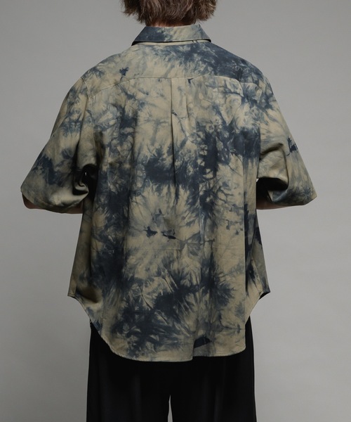 CASPER JOHN（キャスパージョン）の「Various loose shirts -tie dye- /バリアスルーズシャツ -タイダイ-（シャツ/ブラウス・メンズ・グレー/ベージュ/ネイビー/ブラウン/ブラック・X-SMALL/SMALL/MEDIUM/LARGE）」の21枚目の写真