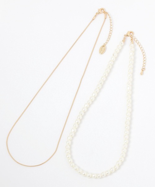 LEPSIM（レプシィム）の「【入卒式／セレモニー】アソートパールショートネック　213224（ネックレス・レディース・ホワイト/オフホワイト/ホワイト系その他・ONE SIZE）」の5枚目の写真