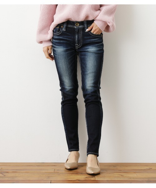 セール/ブランド古着】加工スキニーデニムパンツ（デニムパンツ  