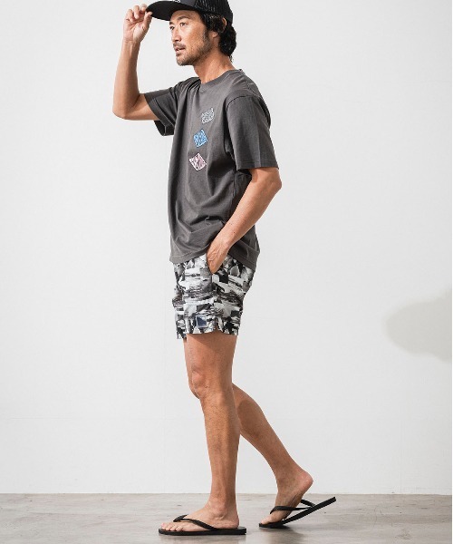 OFFSHORE(オフショア)の「OS DIAMOND TEE/ダイヤモンド柄ティ(Tシャツ/カットソー・メンズ・グレー/ブラック・M/L/XL/S)」の4枚目の写真