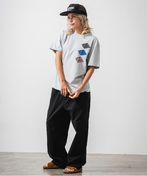OFFSHORE(オフショア)の「OS DIAMOND TEE/ダイヤモンド柄ティ(Tシャツ/カットソー・メンズ・グレー/ブラック・M/L/XL/S)」の6枚目の写真