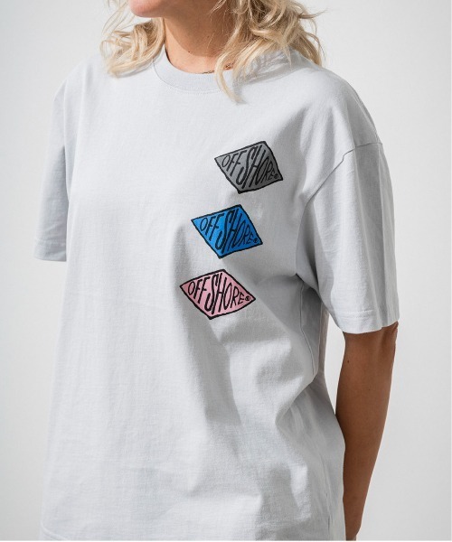 OFFSHORE(オフショア)の「OS DIAMOND TEE/ダイヤモンド柄ティ(Tシャツ/カットソー・メンズ・グレー/ブラック・M/L/XL/S)」の10枚目の写真