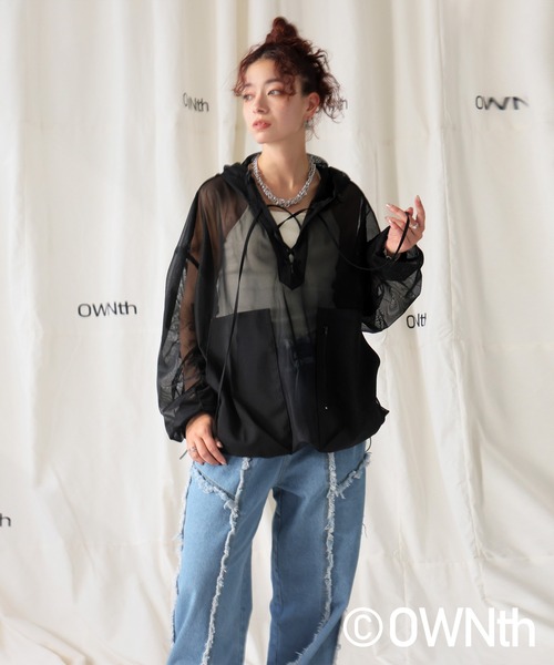 OWNth(オンス)の「フリンジデニムパンツ(その他パンツ・レディース・ライトブルー/インディゴブルー・LARGE/MEDIUM)」の10枚目の写真
