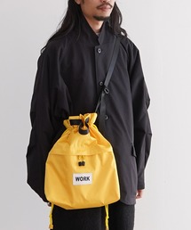 1/2HALF ナイロン 巾着 2way バッグ