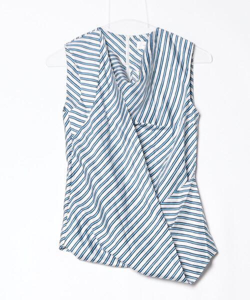 CARVEN - CARVEN ノースリーブ　ブラウス　トップス carven＞スクエアネック ノースリーブ ブラウス
