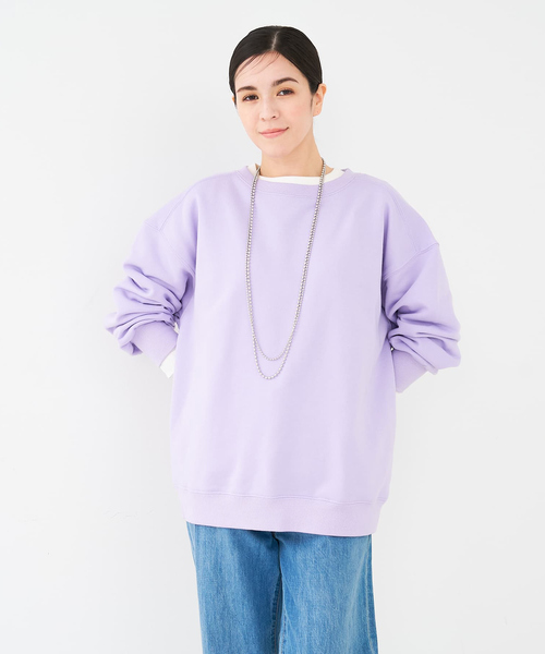 collex（コレックス）の「キレイイロスウェット（スウェット・レディース・グレイッシュブルー/ホワイト/パープル・フリー）」の3枚目の写真