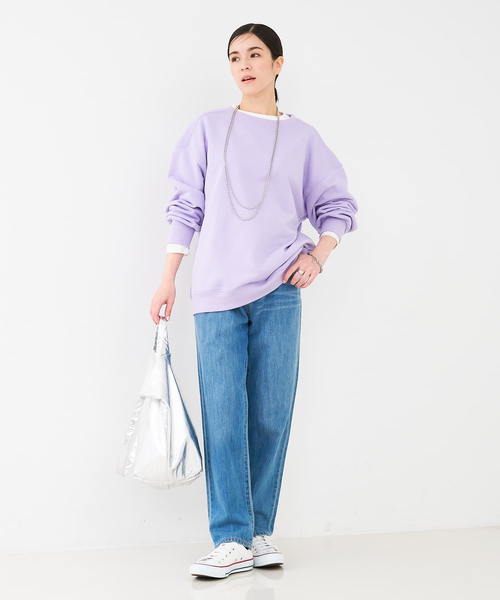 collex（コレックス）の「キレイイロスウェット（スウェット・レディース・グレイッシュブルー/ホワイト/パープル・フリー）」の19枚目の写真