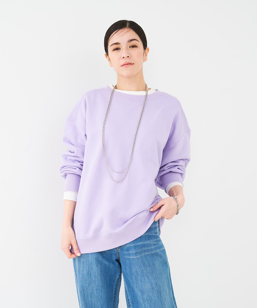 collex（コレックス）の「キレイイロスウェット（スウェット・レディース・グレイッシュブルー/ホワイト/パープル・フリー）」の20枚目の写真