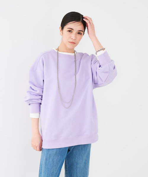 collex（コレックス）の「キレイイロスウェット（スウェット・レディース・グレイッシュブルー/ホワイト/パープル・フリー）」の21枚目の写真