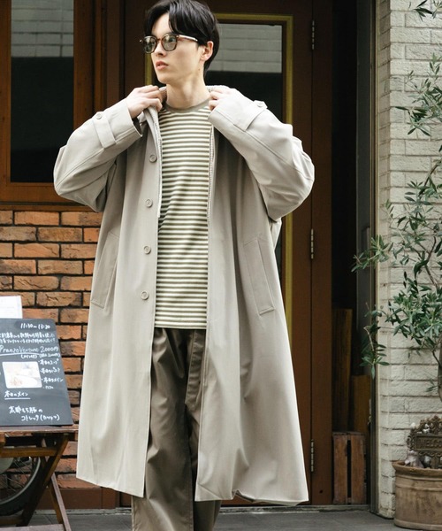 セール】『ユニセックス』バルマカーンロングコート（ステンカラー