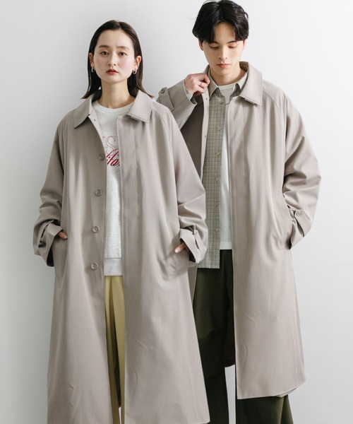 SENSE OF PLACE by URBAN RESEARCH（センスオブプレイスバイアーバンリサーチ）の「『ユニセックス』バルマカーンロングコート（ステンカラーコート・メンズ・ベージュ/ネイビー/ブラック系その他・MEDIUM/LARGE）」の11枚目の写真