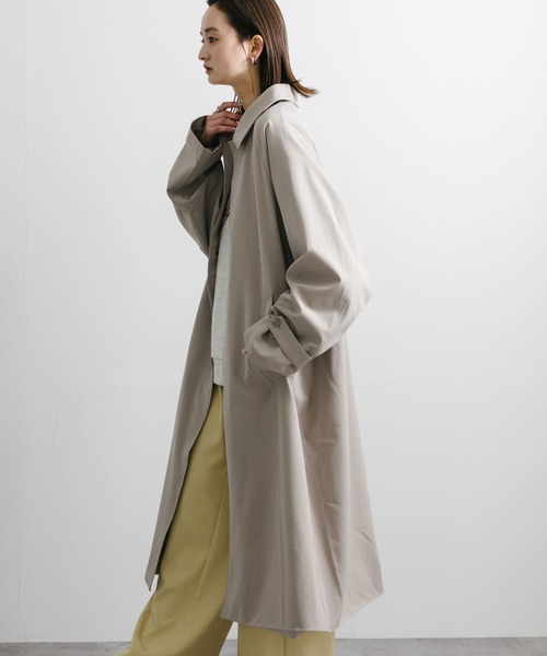 SENSE OF PLACE by URBAN RESEARCH（センスオブプレイスバイアーバンリサーチ）の「『ユニセックス』バルマカーンロングコート（ステンカラーコート・メンズ・ベージュ/ネイビー/ブラック系その他・MEDIUM/LARGE）」の13枚目の写真