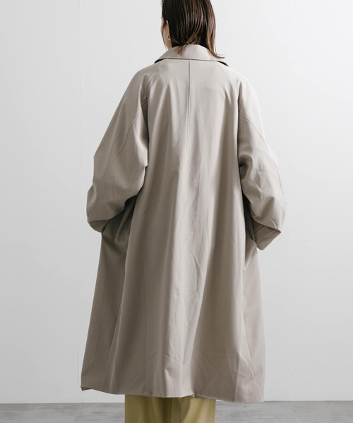 SENSE OF PLACE by URBAN RESEARCH（センスオブプレイスバイアーバンリサーチ）の「『ユニセックス』バルマカーンロングコート（ステンカラーコート・メンズ・ベージュ/ネイビー/ブラック系その他・MEDIUM/LARGE）」の14枚目の写真