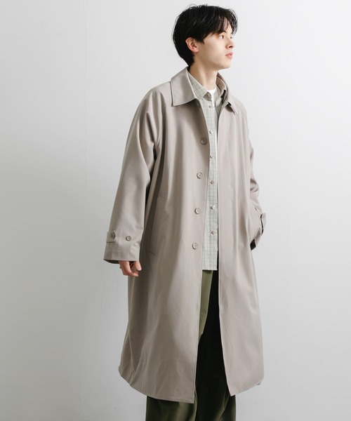 SENSE OF PLACE by URBAN RESEARCH（センスオブプレイスバイアーバンリサーチ）の「『ユニセックス』バルマカーンロングコート（ステンカラーコート・メンズ・ベージュ/ネイビー/ブラック系その他・MEDIUM/LARGE）」の16枚目の写真
