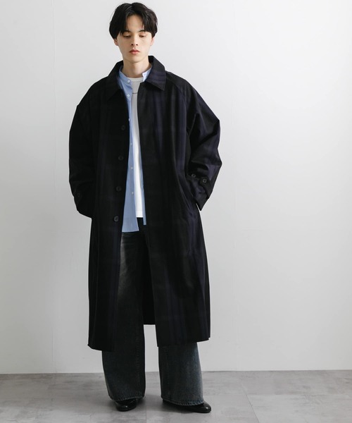 未使用級✨トーガアーカイブス　ユニセックス　ロングコート36　チャコールグレー 未使用級✨トーガアーカイブス ユニセックス ロングコート36