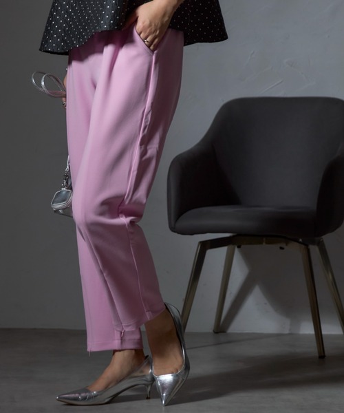 2WAYカラーテーパードパンツ（スラックス）｜deux amour