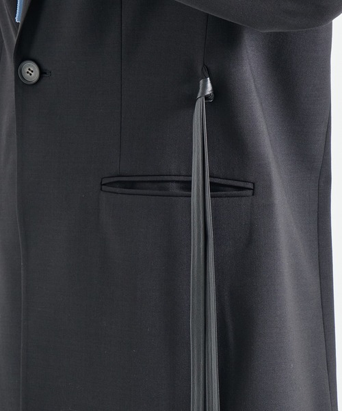 STUDIOUS(ステュディオス)の「【STUDIOUS/ステュディオス】Leather Belted Tailored Jacket/レザーベルテッドテイラードジャケット(テーラードジャケット・レディース・ブラック/ベージュ・1/2)」の15枚目の写真