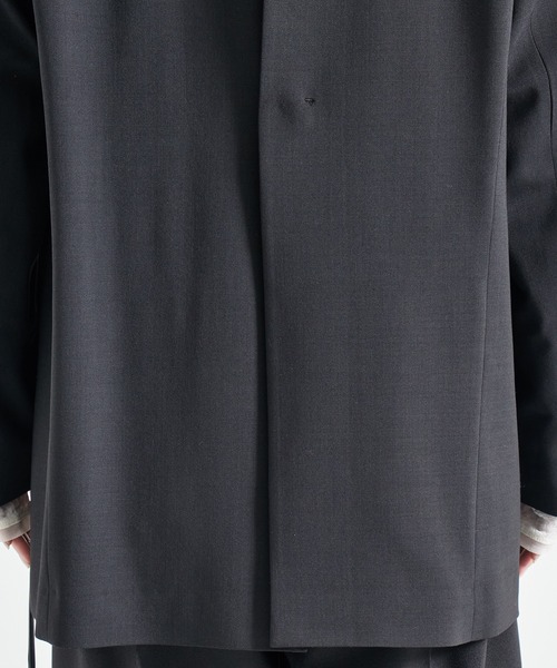 STUDIOUS(ステュディオス)の「【STUDIOUS/ステュディオス】Leather Belted Tailored Jacket/レザーベルテッドテイラードジャケット(テーラードジャケット・レディース・ブラック/ベージュ・1/2)」の10枚目の写真