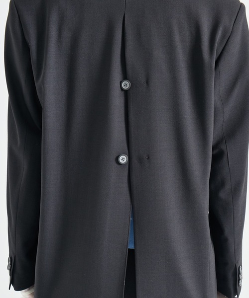 STUDIOUS(ステュディオス)の「【STUDIOUS/ステュディオス】Leather Belted Tailored Jacket/レザーベルテッドテイラードジャケット(テーラードジャケット・レディース・ブラック/ベージュ・1/2)」の11枚目の写真