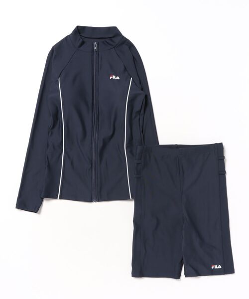 新品☆LL♪黒系ブルー系♪FILA水着4点セット♪長袖レギンス☆g500 Amazon.co.jp: [フィラ] 長袖 フィットネス水着 レディース 4点