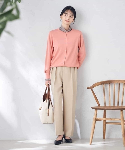 a.v.v（アーヴェヴェ）の「【洗える/UVカット】クルーネックカーディガン（カーディガン/ボレロ・レディース・ホワイト/ブラック/オレンジ/ブルー/ミント/グレー系その他・40/38/36/34/42）」の12枚目の写真