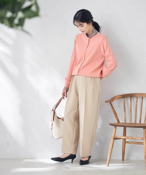 a.v.v（アーヴェヴェ）の「【洗える/UVカット】クルーネックカーディガン（カーディガン/ボレロ・レディース・ホワイト/ブラック/オレンジ/ブルー/ミント/グレー系その他・40/38/36/34/42）」の13枚目の写真