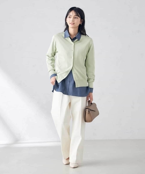 a.v.v（アーヴェヴェ）の「【洗える/UVカット】クルーネックカーディガン（カーディガン/ボレロ・レディース・ホワイト/ブラック/オレンジ/ブルー/ミント/グレー系その他・40/38/36/34/42）」の17枚目の写真