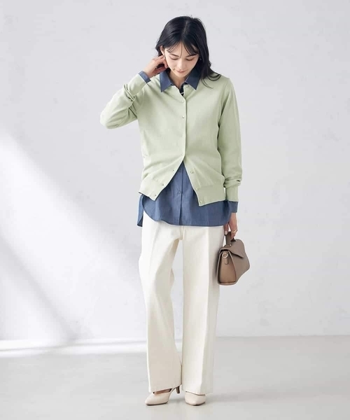 a.v.v（アーヴェヴェ）の「【洗える/UVカット】クルーネックカーディガン（カーディガン/ボレロ・レディース・ホワイト/ブラック/オレンジ/ブルー/ミント/グレー系その他・40/38/36/34/42）」の18枚目の写真