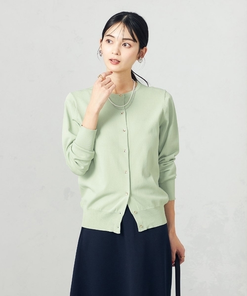 a.v.v（アーヴェヴェ）の「【洗える/UVカット】クルーネックカーディガン（カーディガン/ボレロ・レディース・ホワイト/ブラック/オレンジ/ブルー/ミント/グレー系その他・40/38/36/34/42）」の20枚目の写真