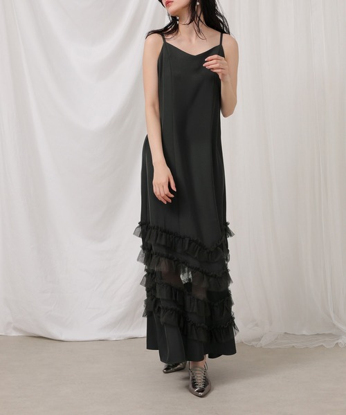 Kana（カナ）の「裾フリルキャミワンピース オーバーサイズジャケット