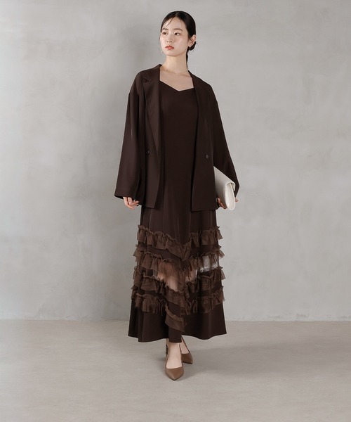 裾フリルキャミワンピース 裾フリルキャミOP|ems excite | RETRO GIRL ONLINE STORE レトロ