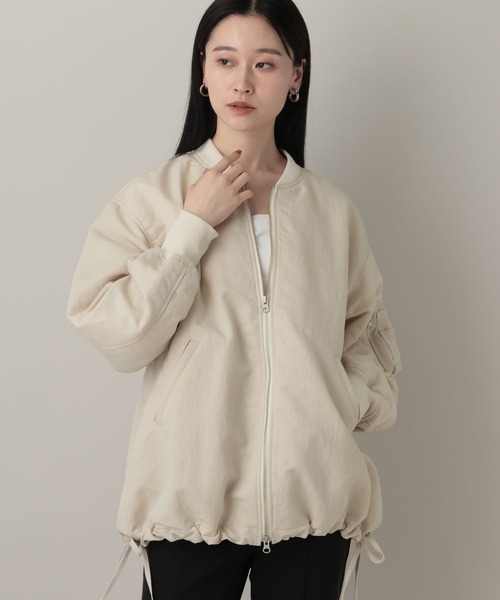 A part by（アパートバイ）の「【Sサイズ展開】サイドドロストMA-1（MA-1・レディース・グレー系その他4/ブラック/ライトベージュ/イエロー系その他/チャコールグレー・FREE/SMALL）」の18枚目の写真