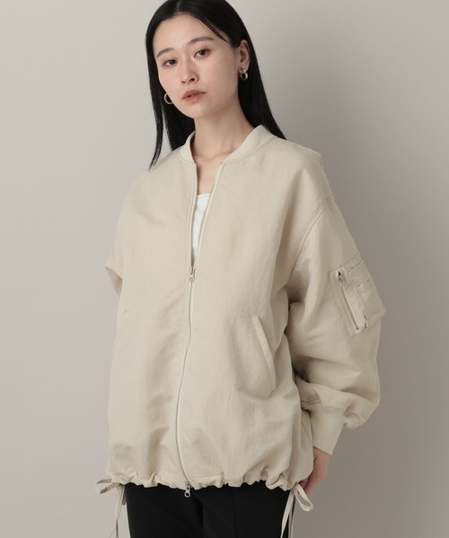 A part by（アパートバイ）の「【Sサイズ展開】サイドドロストMA-1（MA-1・レディース・グレー系その他4/ブラック/ライトベージュ/イエロー系その他/チャコールグレー・FREE/SMALL）」の19枚目の写真