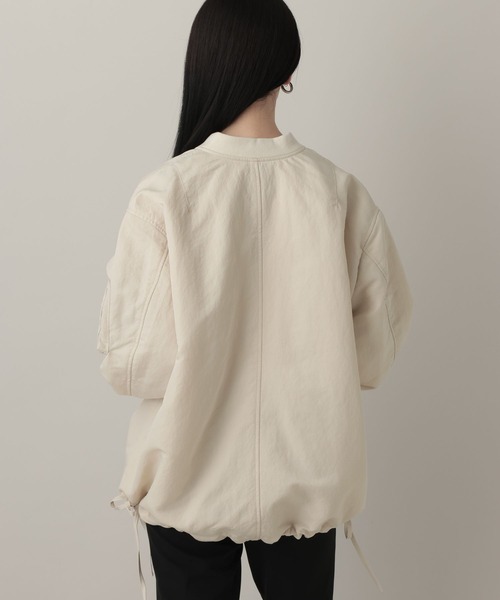 A part by（アパートバイ）の「【Sサイズ展開】サイドドロストMA-1（MA-1・レディース・グレー系その他4/ブラック/ライトベージュ/イエロー系その他/チャコールグレー・FREE/SMALL）」の21枚目の写真