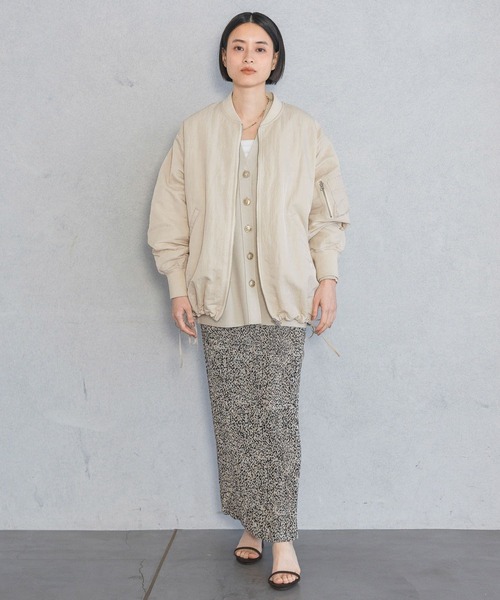 A part by（アパートバイ）の「【Sサイズ展開】サイドドロストMA-1（MA-1・レディース・グレー系その他4/ブラック/ライトベージュ/イエロー系その他/チャコールグレー・FREE/SMALL）」の6枚目の写真