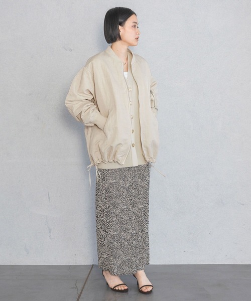 A part by（アパートバイ）の「【Sサイズ展開】サイドドロストMA-1（MA-1・レディース・グレー系その他4/ブラック/ライトベージュ/イエロー系その他/チャコールグレー・FREE/SMALL）」の7枚目の写真