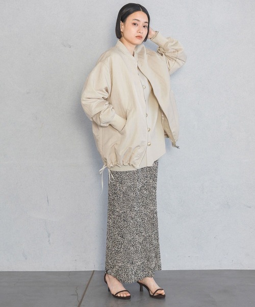 A part by（アパートバイ）の「【Sサイズ展開】サイドドロストMA-1（MA-1・レディース・グレー系その他4/ブラック/ライトベージュ/イエロー系その他/チャコールグレー・FREE/SMALL）」の8枚目の写真