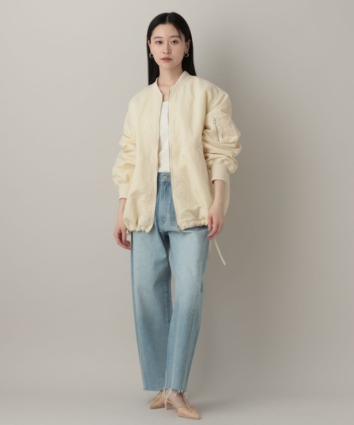 A part by（アパートバイ）の「【Sサイズ展開】サイドドロストMA-1（MA-1・レディース・グレー系その他4/ブラック/ライトベージュ/イエロー系その他/チャコールグレー・FREE/SMALL）」の11枚目の写真