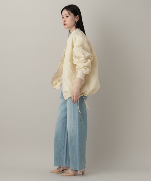 A part by（アパートバイ）の「【Sサイズ展開】サイドドロストMA-1（MA-1・レディース・グレー系その他4/ブラック/ライトベージュ/イエロー系その他/チャコールグレー・FREE/SMALL）」の12枚目の写真