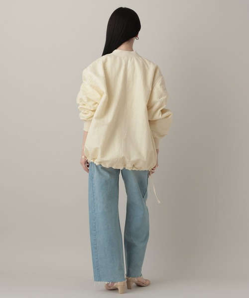 A part by（アパートバイ）の「【Sサイズ展開】サイドドロストMA-1（MA-1・レディース・グレー系その他4/ブラック/ライトベージュ/イエロー系その他/チャコールグレー・FREE/SMALL）」の13枚目の写真