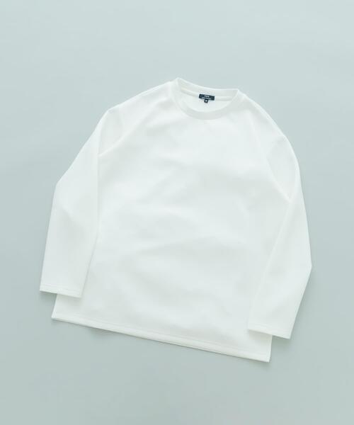 ITEMS URBANRESEARCH（アイテムズ アーバンリサーチ）の「ダンボール ロングスリーブ カットソー（Tシャツ/カットソー・メンズ・その他1/ホワイト/ブラック・MEDIUM/LARGE）」の2枚目の写真