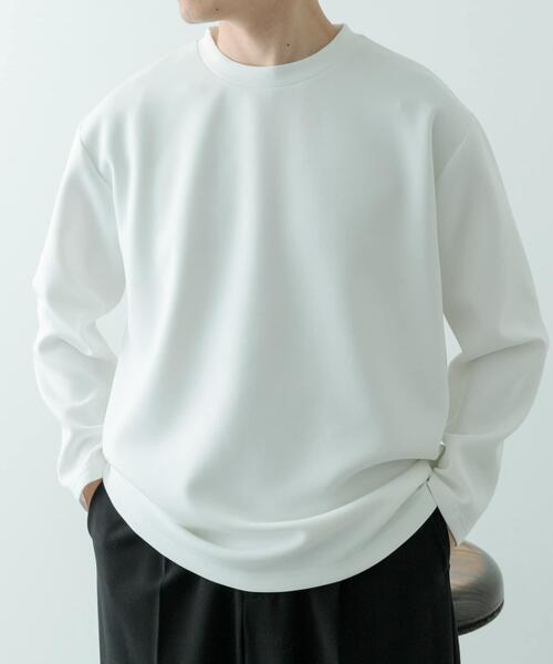 ITEMS URBANRESEARCH（アイテムズ アーバンリサーチ）の「ダンボール ロングスリーブ カットソー（Tシャツ/カットソー・メンズ・その他1/ホワイト/ブラック・MEDIUM/LARGE）」の7枚目の写真