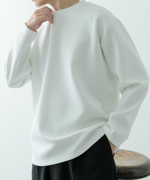 ITEMS URBANRESEARCH（アイテムズ アーバンリサーチ）の「ダンボール ロングスリーブ カットソー（Tシャツ/カットソー・メンズ・その他1/ホワイト/ブラック・MEDIUM/LARGE）」の8枚目の写真