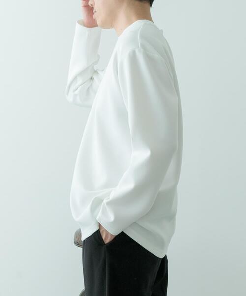 ITEMS URBANRESEARCH（アイテムズ アーバンリサーチ）の「ダンボール ロングスリーブ カットソー（Tシャツ/カットソー・メンズ・その他1/ホワイト/ブラック・MEDIUM/LARGE）」の9枚目の写真